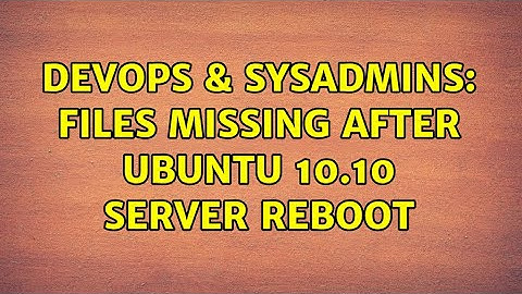 DevOps & SysAdmins: Files missing after Ubuntu 10.10 server reboot
