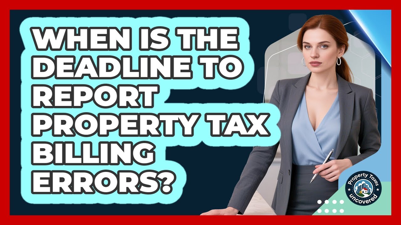 When Is the Deadline to Report Property Tax Billing Errors?