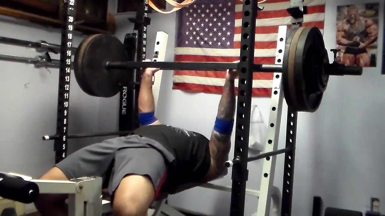 Swiss Bar Bench Press 350x3 9/27/2017 YouTube