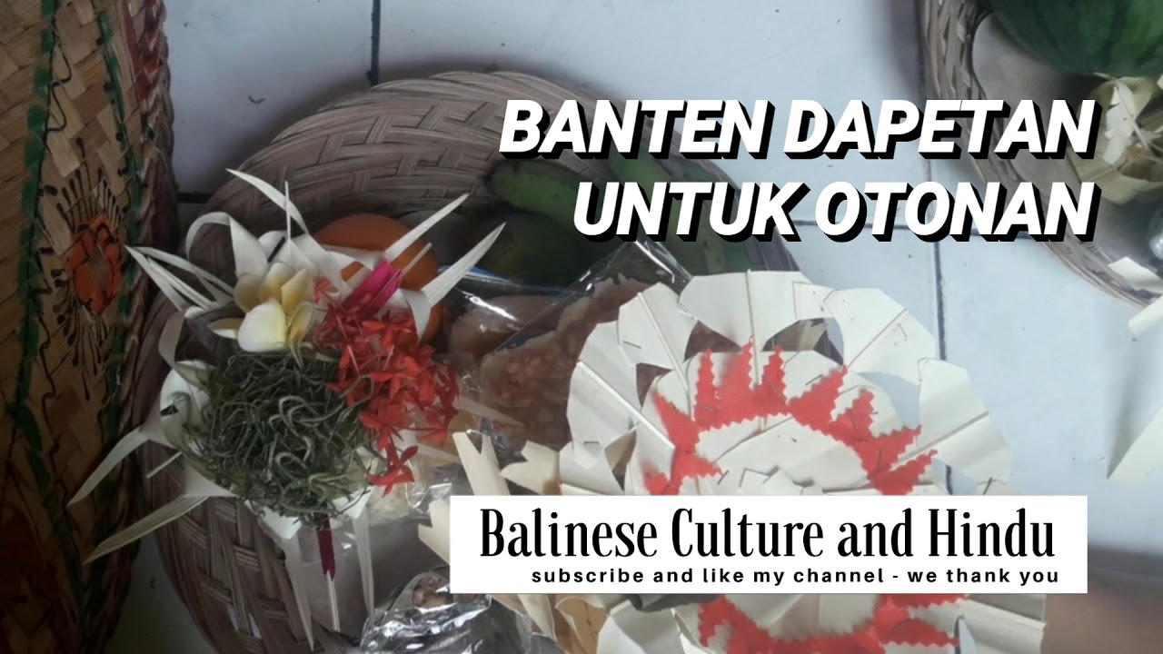 Banten Dapetan Untuk Otonan | Banten Badung | Banten Otonan | Agama ...