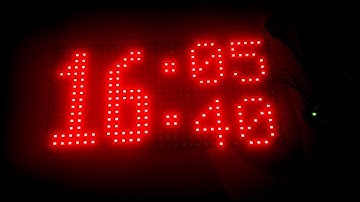 DIY Digital Clock using Arduino and P10 Led dsiplay