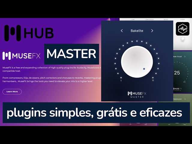 PLUGINS GRÁTIS / simples. MUSE FX -  HUB com Audacity , Efeitos - MASTER / Reaper