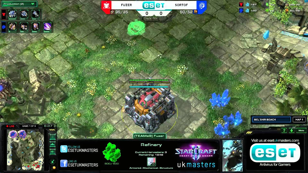 [Z] Sortof vs [T] Fuzer - ESET UK Masters Showdown Game 1 of 9