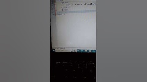 Unordered list in html| #html