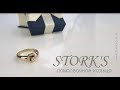 Притягательное и лаконичное кольцо для помолвки Storks с драгоценным камнем