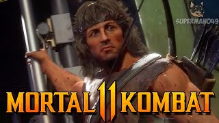 THE WORST CHARACTER IN MK11!  Mortal Kombat 11: 'Rambo' Gameplay