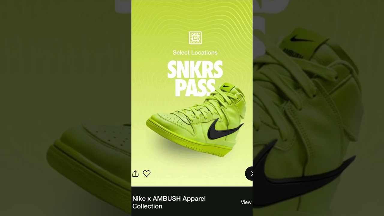 Dunk High Ambush Flash Lime SNKRS Reserve 👀