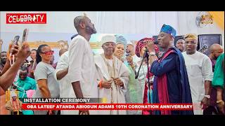 INSTALLATION CEREMONY RECEPTIONOBA LATEEF ATANDA ABIODUN ADAMS 10TH YEAR CORONATION ANNIVERSARY