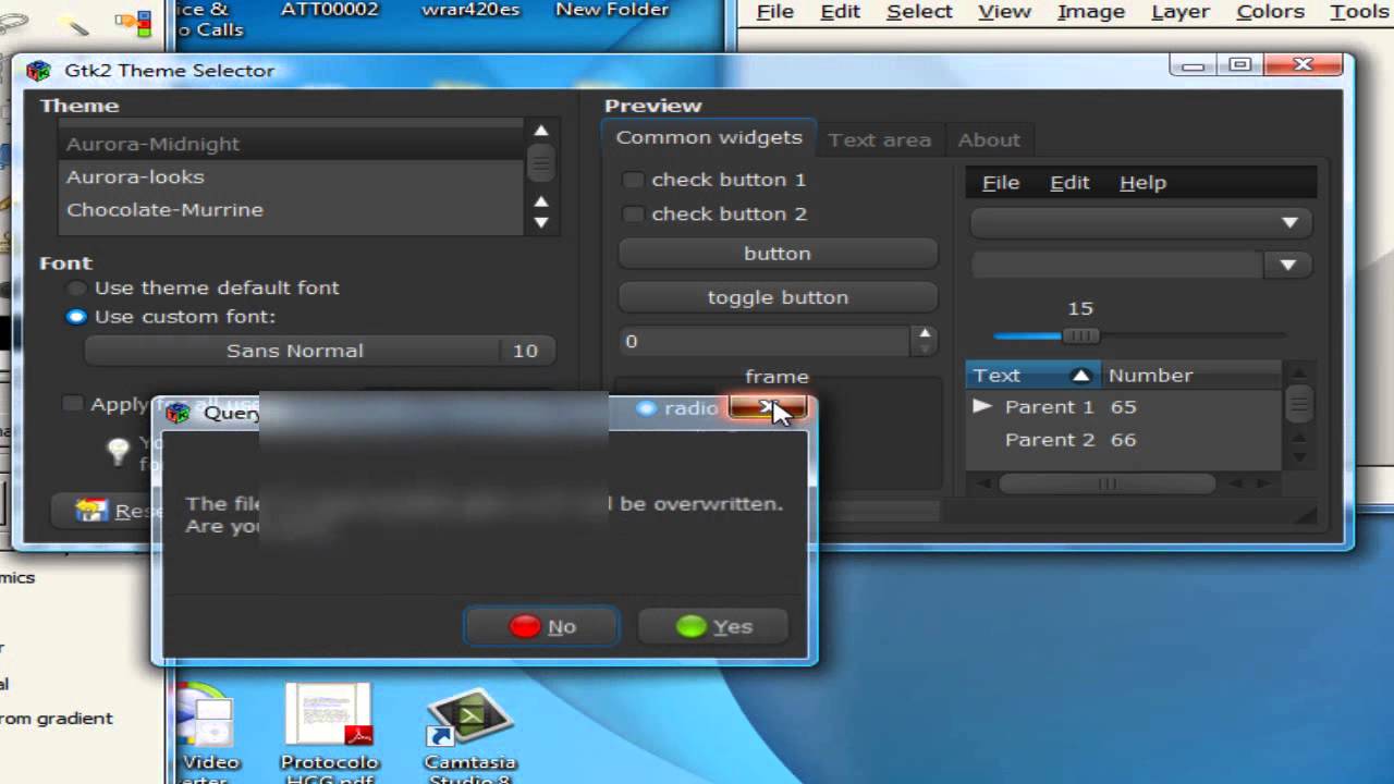 CAMBIAR EL ASPECTO DE GIMP - YouTube