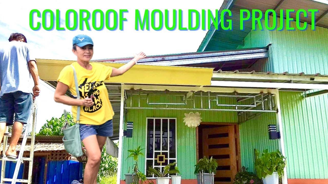 Install Moulding on Coloroof Wall #gutterinstallation #homehacks # ...
