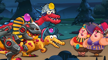 Powerful Dinos T-Rex Jr, Spino and Thunder Drago - Dino Bash 2 Travel Through Time