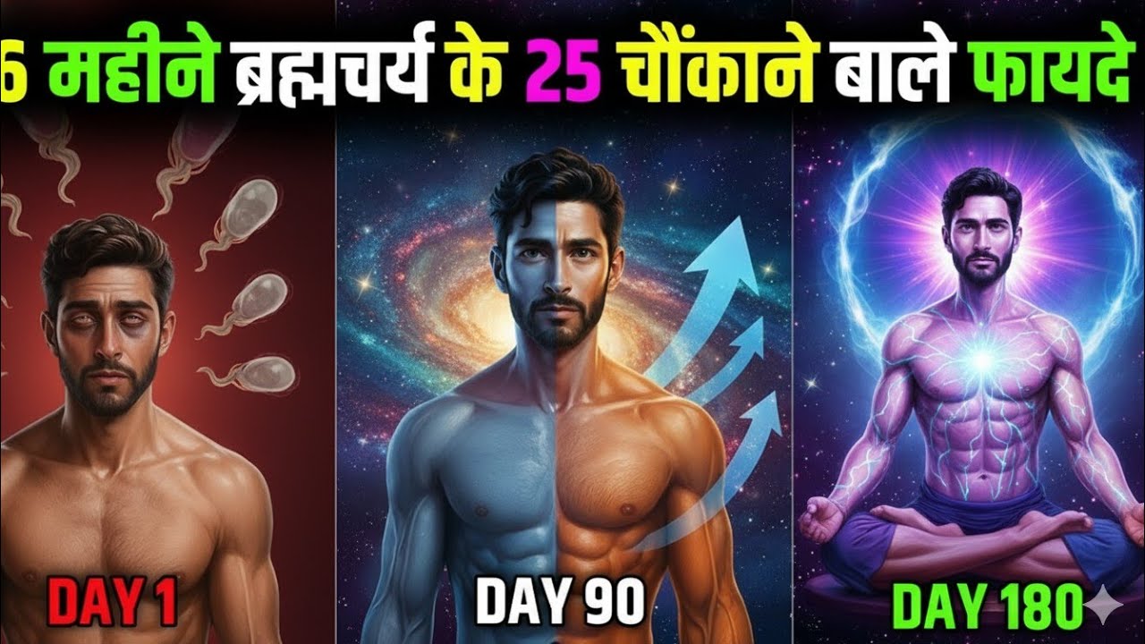 🔥 6 Months Brahmacharya Benefits | 25 Shocking Results of Celibacy in Hindi 💥