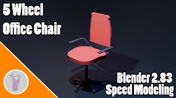 Speed Modeling an Office Chair in Blender 2.83 | Timelapse