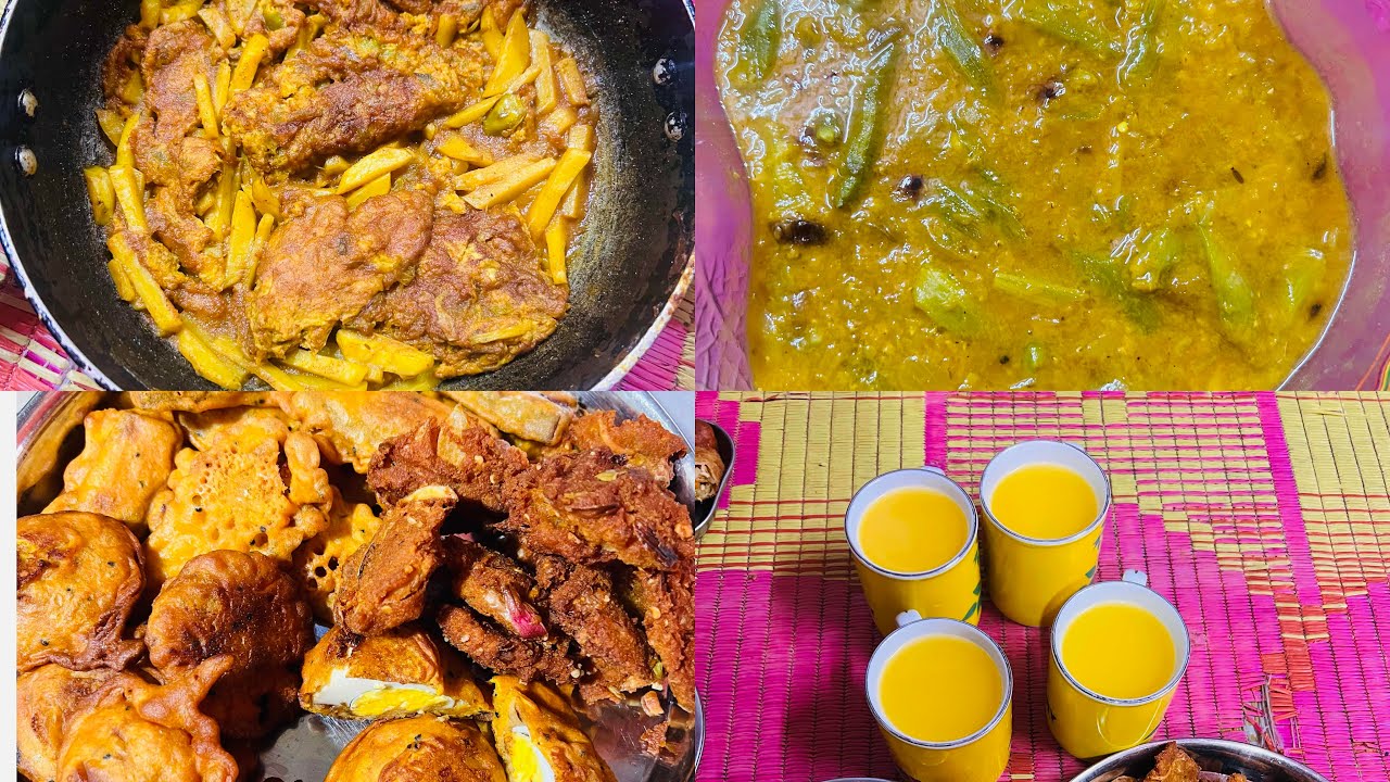 আলহামদুলিল্লাহ রমজান – দিন ১১🌙 | ইফতারি ও রাতের খাবার | আলু দিয়ে ডিমের তরকারি ডাটা দিয়ে ডাল ।