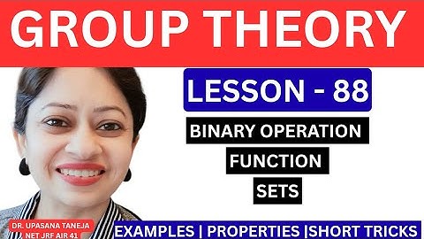 Binary Operation + Sets & Functions 🔥 Concepts for IIT JAM / CSIR NET / B.Sc