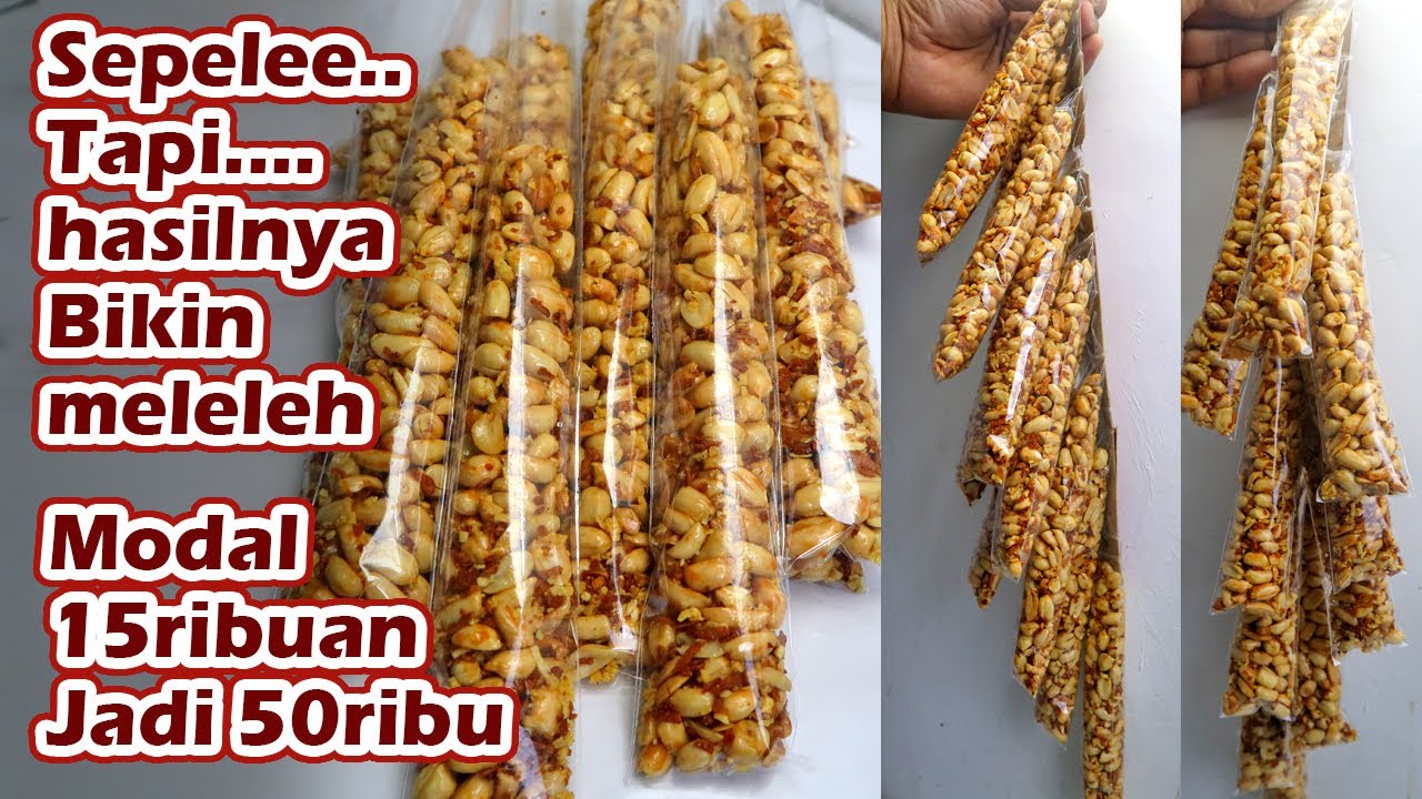 GILAAA !! SEPELE... MODAL 15RIBUAN AJA BISA JADI 50RIBUAN CUMA JUALAN KACANG BAWANG GORENG DOANG