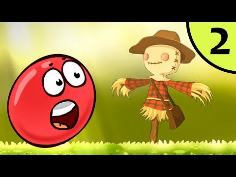Несносный КРАСНЫЙ ШАР спасает деревню #2. Мультик ИГРА Red Ball Evolved на Игрули TV