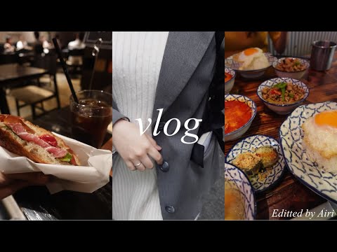 一人暮らし大学生の日常6日間vlog✨勉強,朝活,ランチ巡り,帰省💐