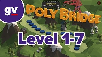 Poly Bridge 1-7: Simple Jump (Solution)