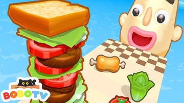 BOBOTV | Sandwich Runner - Gameplay Walkthrough - All Levels (IOS, Android) - Part 3