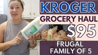 Kroger Grocery Haul | Family of 5 Weekly Grocery Haul | Meal Planning on a Budget | Weekly Menu Plan