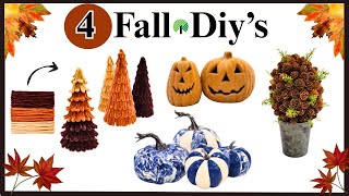 NEW!🍁 4 EASY FALL DIYS
