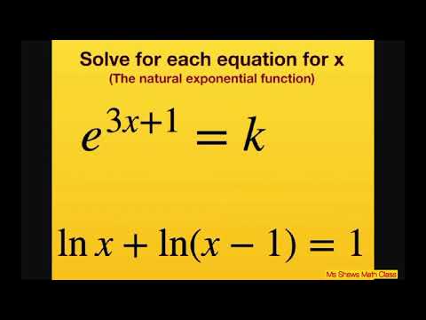Solve for x,