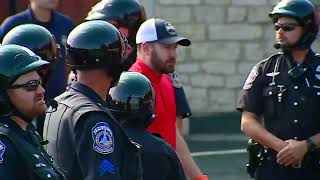 Procession for Marion County Sheriff's Deputy John Durm