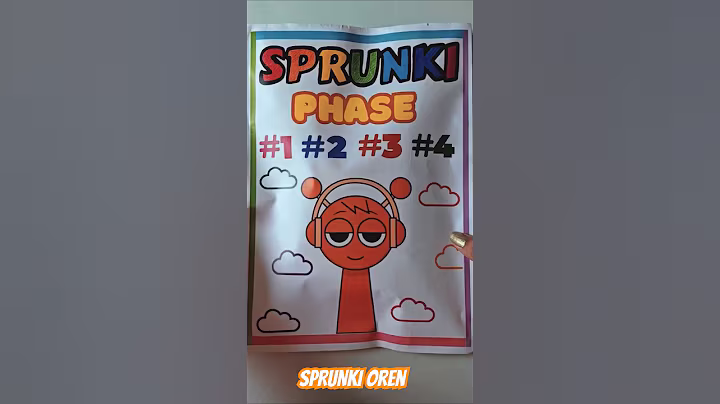 SPRUNKI Oren | ASMR Phase 1vs2vs3vs4 Squishy #shorts #blindbag #papercraft #sprunkiincredibox #asmr