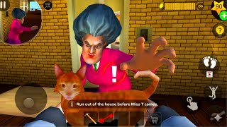 Scary Teacher 3D: 究極の怒った猫からの脱出 - 完全攻略 screenshot 1
