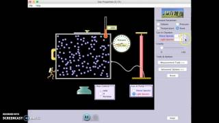 Gas Particles Moving