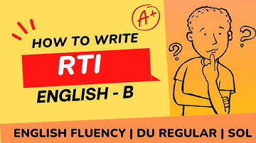 RTI Writing format Fluency- English | #Du -SOL/NCWEB/REGULAR #dusol @duacademy_adiii