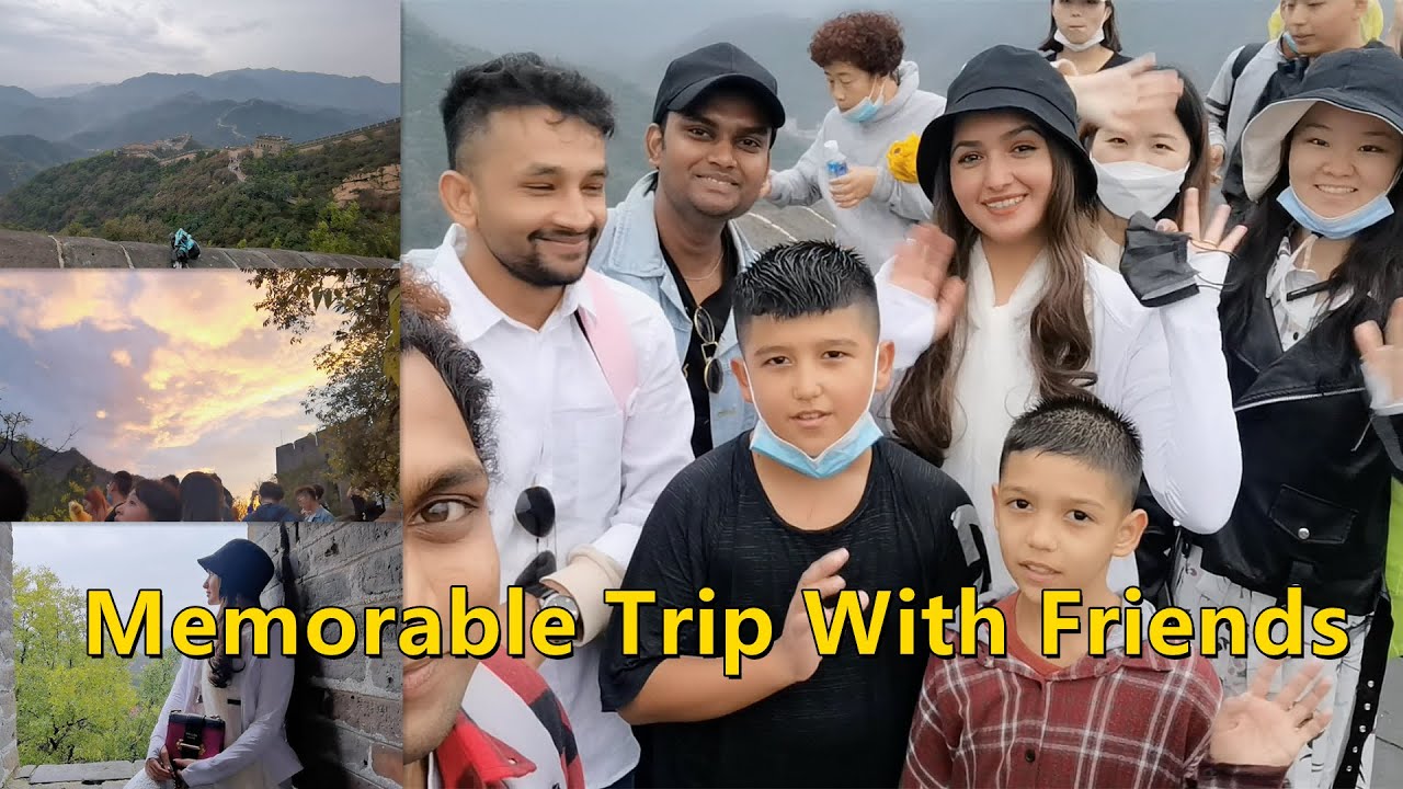 Badaling Great Wall Beijing China| Walking On The Great Wall | 和同学一起游长城 | 美月 Mahzaib vlogs(53)