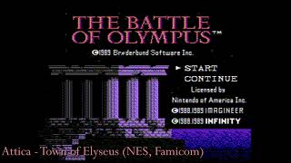 The Battle of Olympus: Attica: Town of Elyseus (NES, Famicom) HD