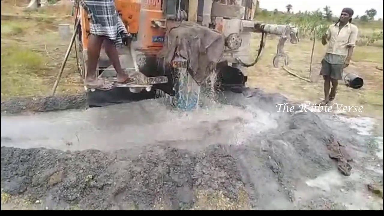 Borewell Drilling... 70 feet 4inch Water at My Village, Tamil Nadu, India