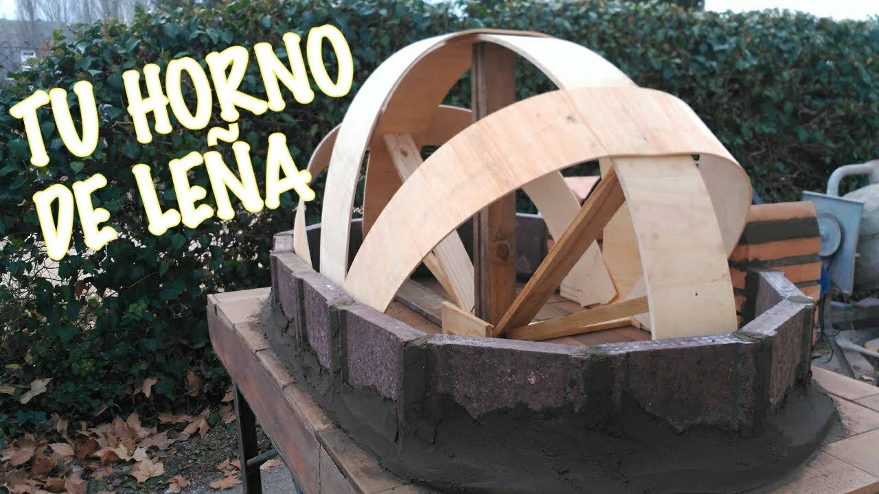COMO HACER UN HORNO DE LEÑA PASO A PASO LADRILLO REFRACTARIO (económico)  amateur,casero,reciclado - YouTube