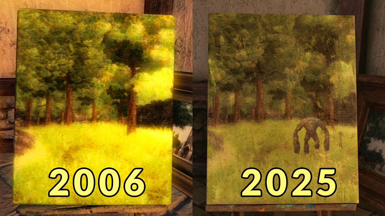 Painted World Then vs Now – Oblivion Remastered Comparison - YouTube