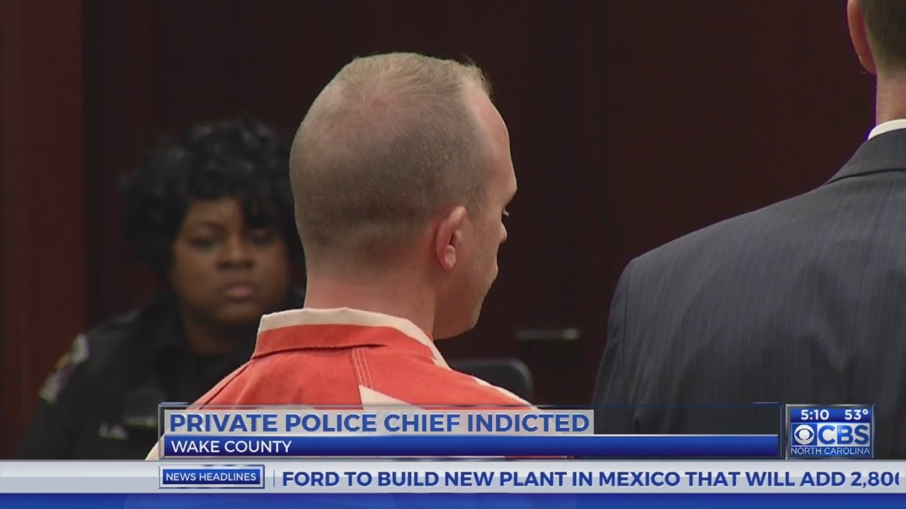 Company police chief faces charges