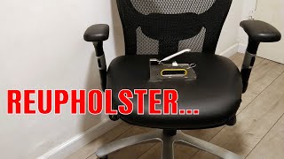 Reupholster An Office Chair Fabric | Replace A Chair Cover DIY | XDIY