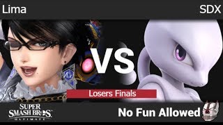 NFA 3 - Lima (Bayonetta, Ness) vs SDX (Mewtwo) Losers Finals - SSBU