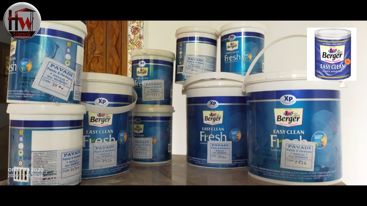 Berger Easy Clean Fresh l Berger paint smell paint l Berger Express painting shining YouTube