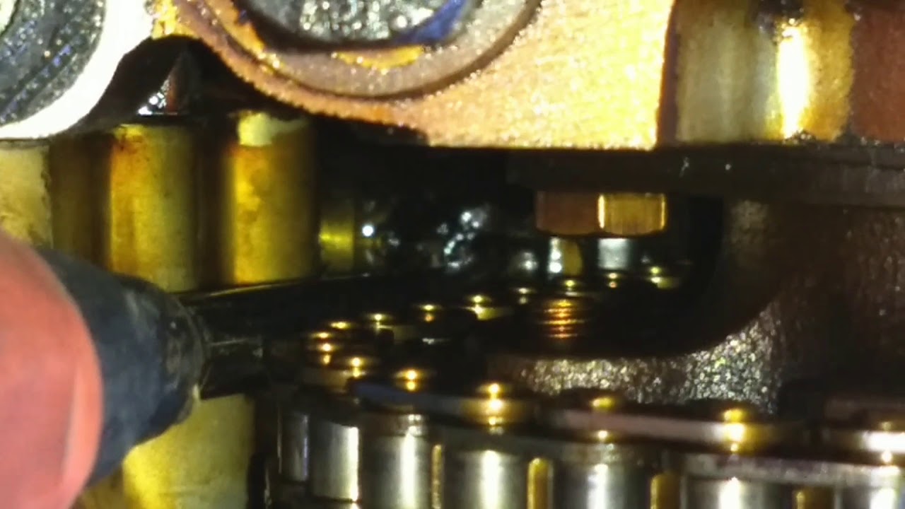 Bmw M30 timing chain tensioner priming YouTube