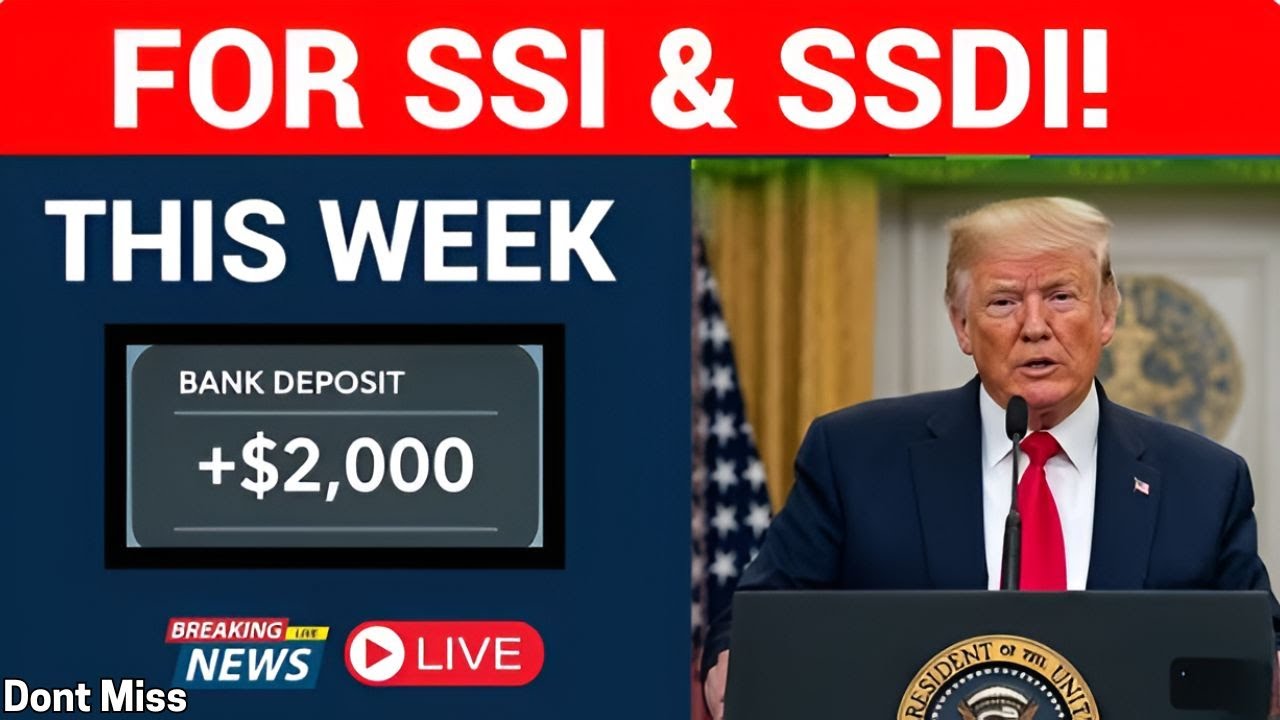 Big Deposits Coming – Up to $2,000 for SSI, SSDI & Social Security!