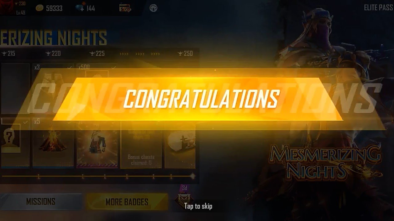 unlock Elite pass and clime all things at last day FREE FIRE mobile