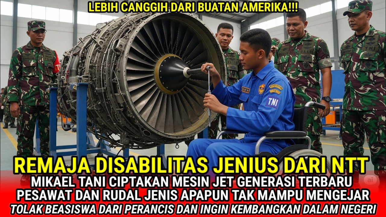 VIRAL!!! MIKAEL TANI REMAJA DISABILITAS JENIUS DARI NTT CIPTAKAN MESIN JET GENERASI TERBARU!!!