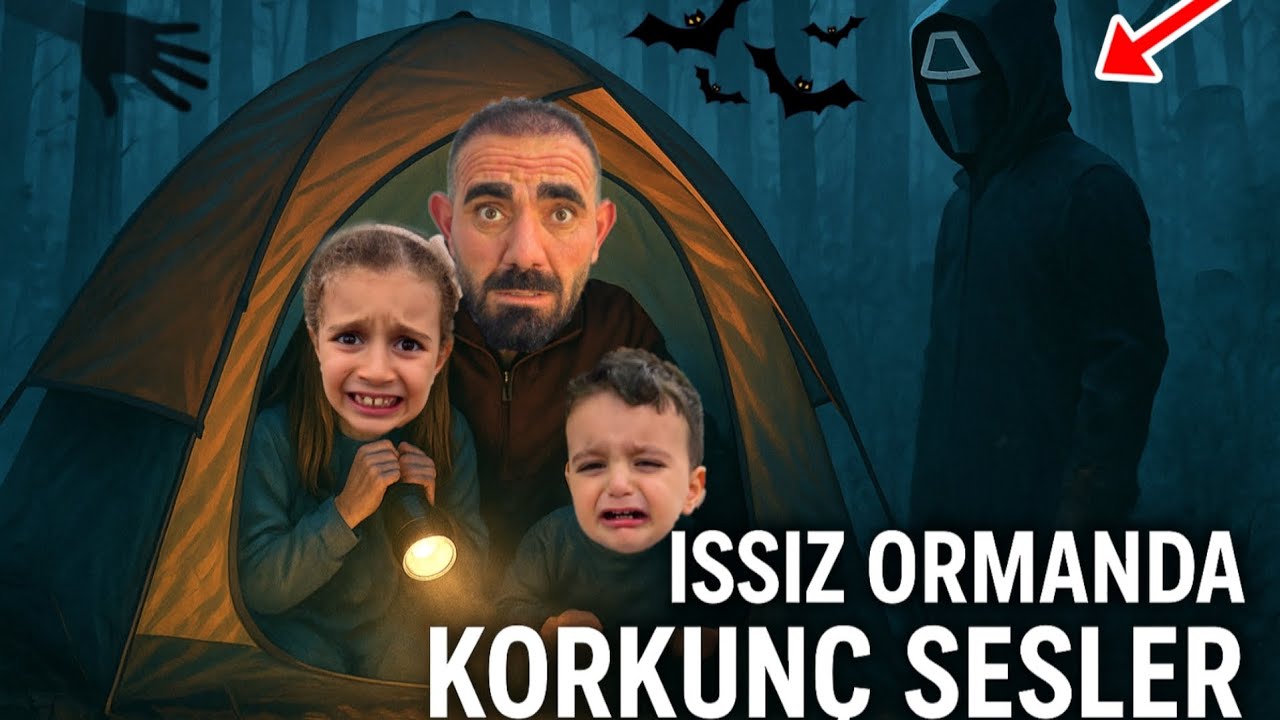 ISSIZ ORMANDA ÇADIRDA MAHSUR KALDIK!!POYRAZ ELİF ORMANDAN SESLER DUYDUK!!