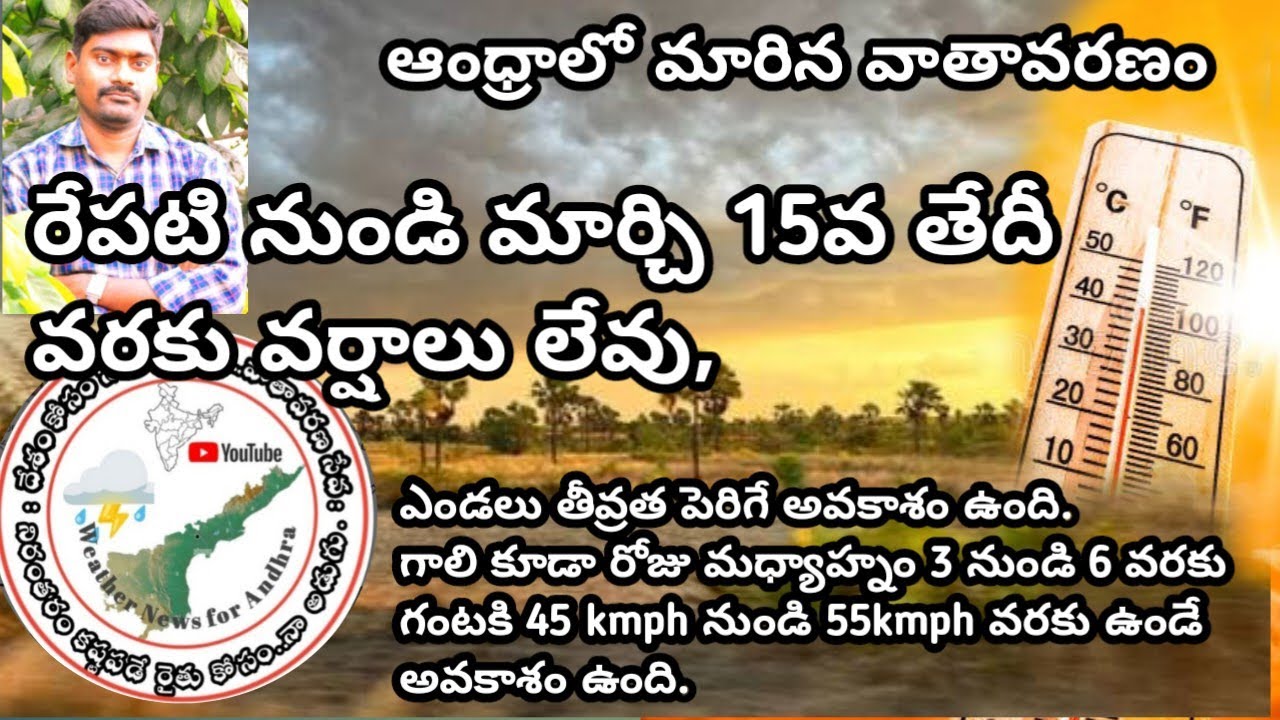 Согласно текущему прогнозу погоды, интенсивность аномальной жары в штате Андхра-Прадеш, вероятно,...