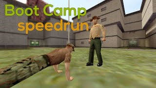 Opposing Force Boot Camp speedrun in 9:14