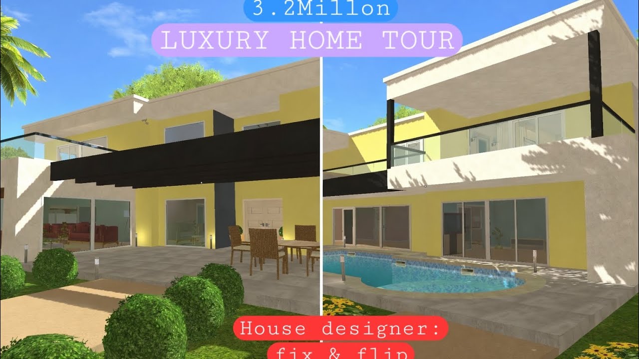 House designer fix and flip: Luxury home tour with unlimited money