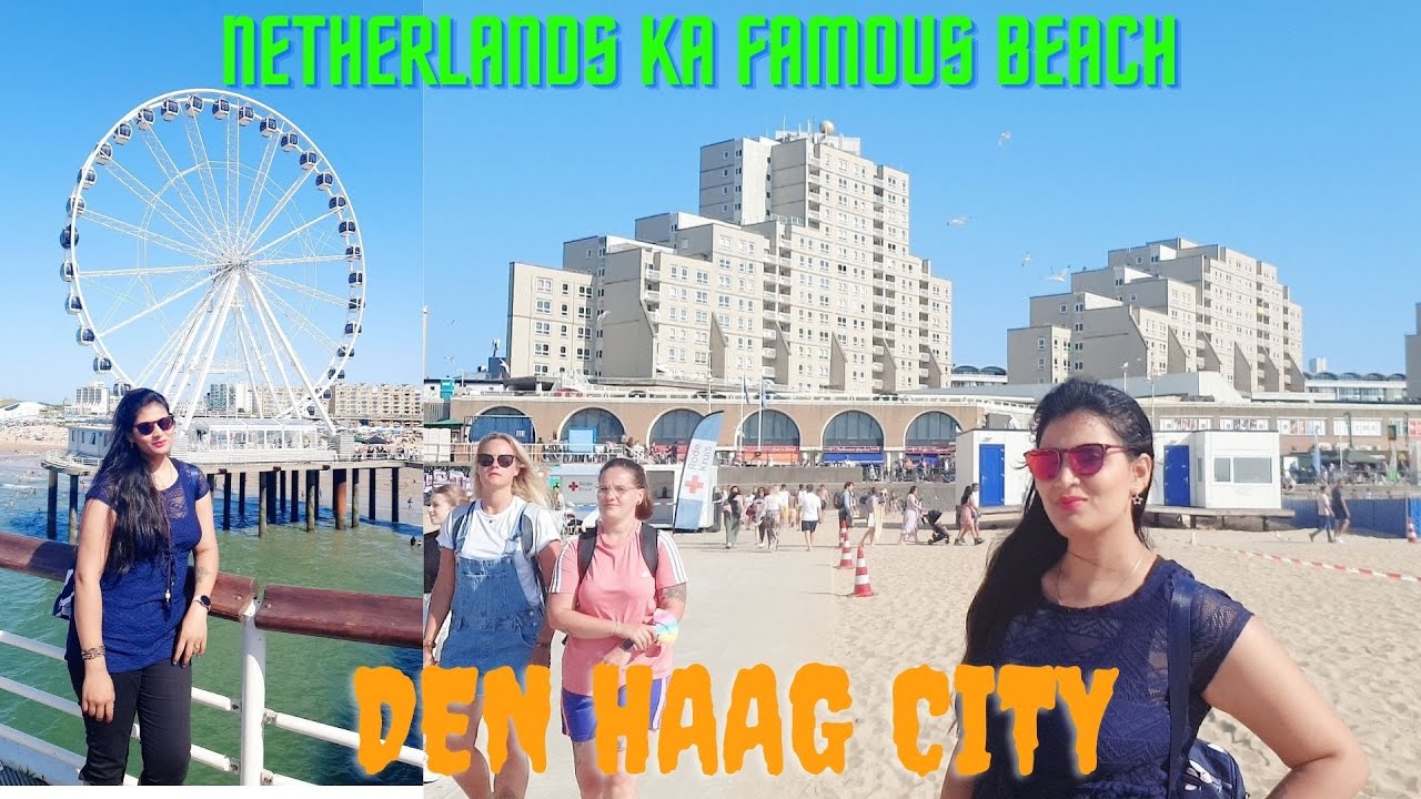 Beach in Den Haag || Kaisa hota hai Netherlands ka beach || Indian ...